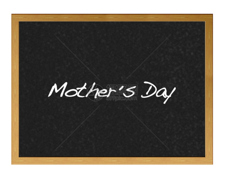 孤立的黑板与母亲日子图片