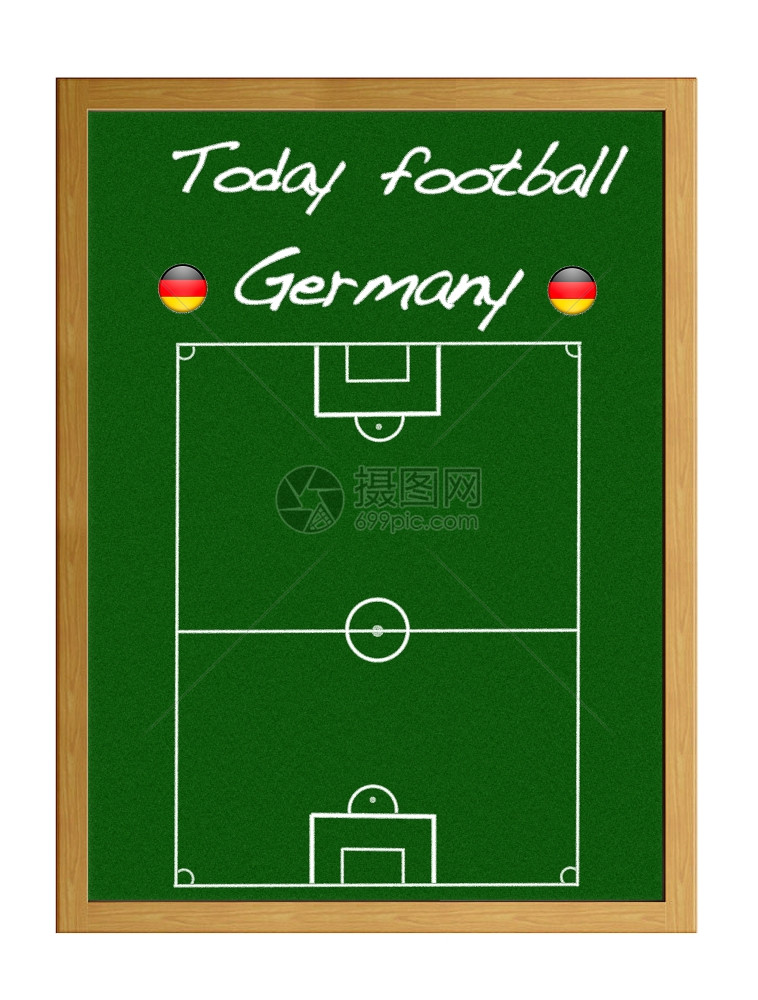 插图黑色板与现场足球德国图片