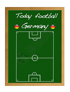 插图黑色板与现场足球德国图片