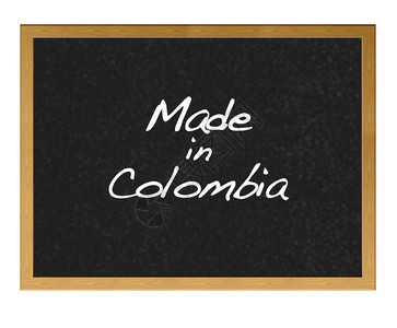 Colombia制造的黑板图片