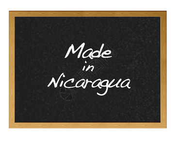 Nicaragua制造的黑板背景图片