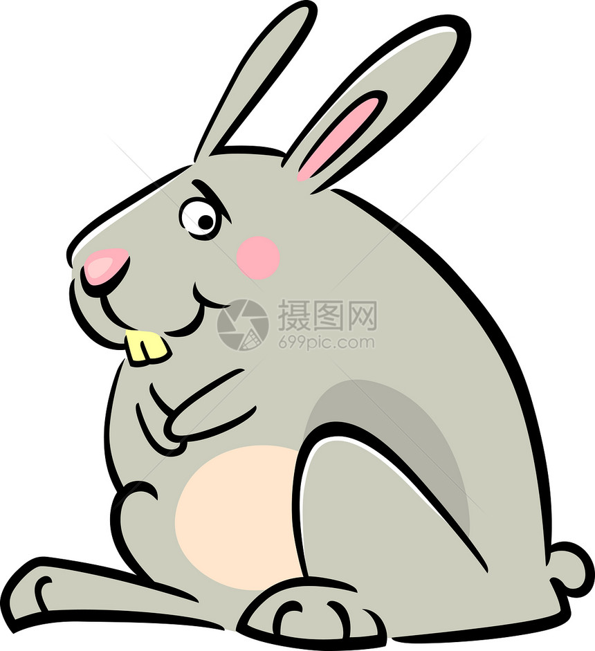 可爱小兔子的漫画图解图片