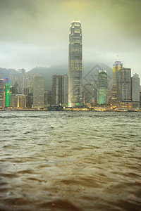 雨中胜利湾香港图片