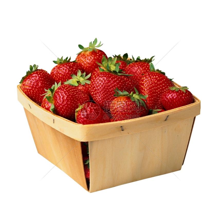 草莓篮子图片