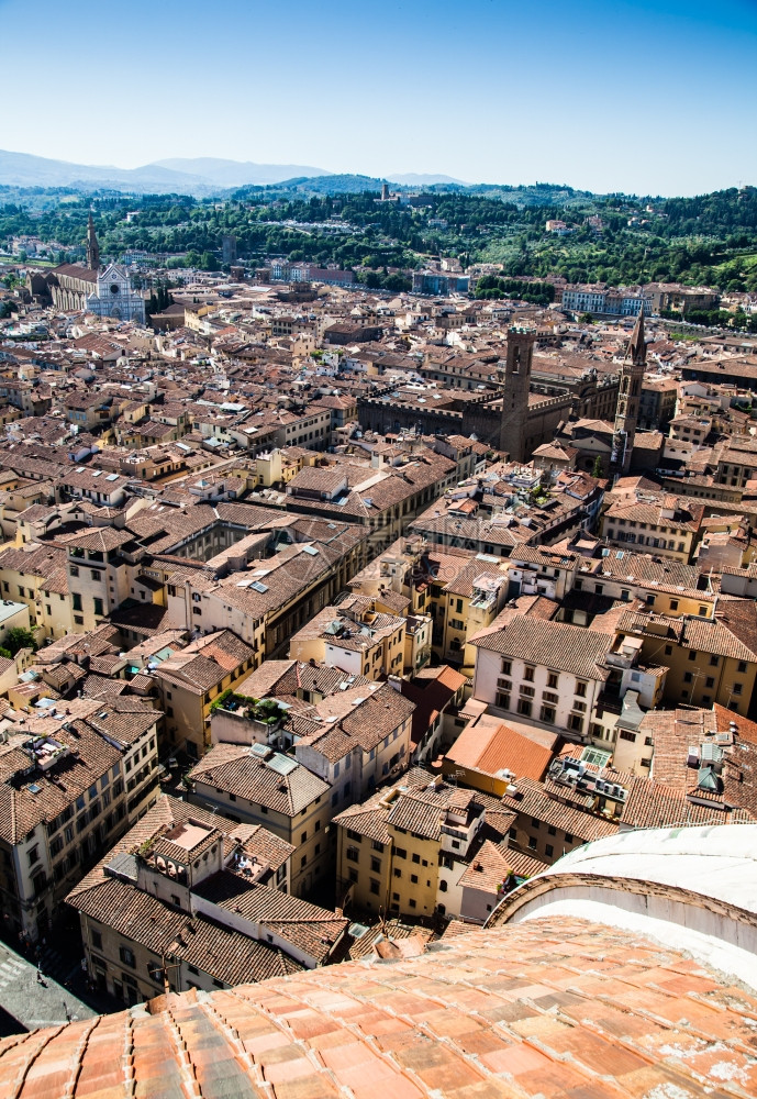 佛罗伦萨Italy从修道会顶端的全景图片
