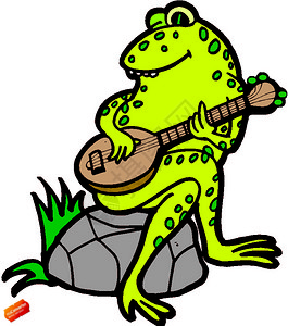 青蛙弹吉他弹吉他的青蛙高清图片