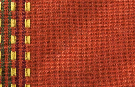 棉纺织品背景红色缝合纺织品纹身图片