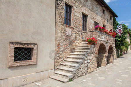 valdorcia意大利古代tuscan村高清图片