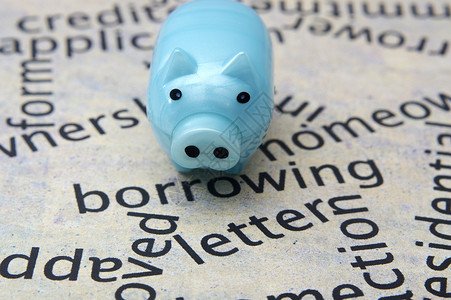 养猪银行和借款概念心高清图片素材