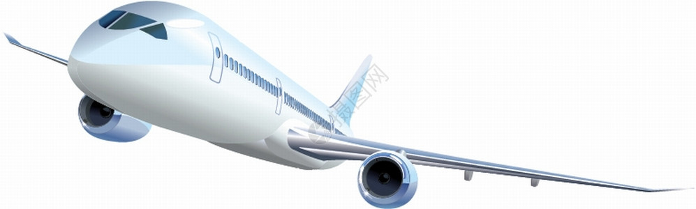 波音777卡通飞机插画