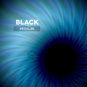 阿佐伊奇卡带有黑洞和卷状射线的矢量卡设计图片