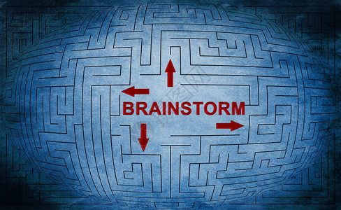 头脑风暴迷宫概念图片