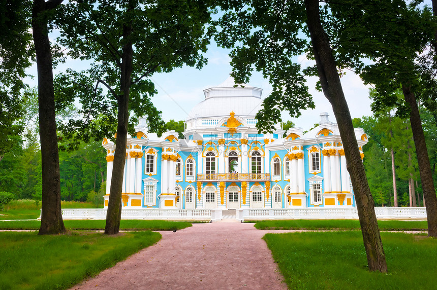 在俄罗斯普尔金公园的宫殿里图片