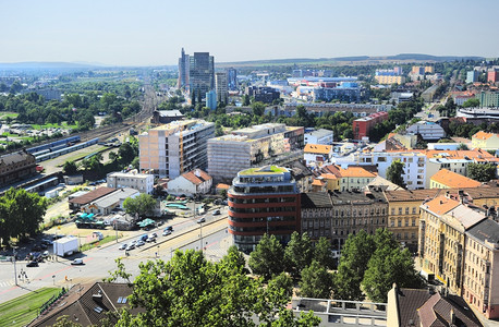 CzechRpublic上方的空中视线图片