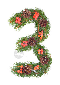 3圣诞节树装饰全套的一部分图片