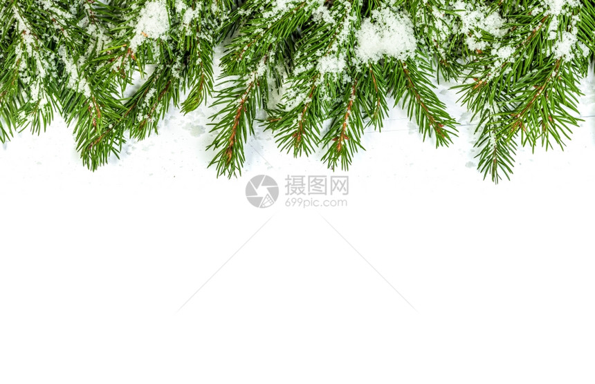 圣诞节背景和装饰白背景图片