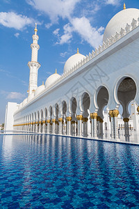 阿布杜比市大清真寺背景图片