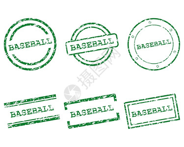 棒球邮票背景图片