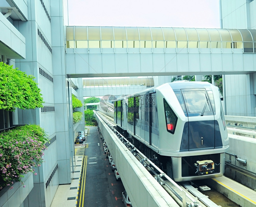 夏纳波尔机场的汉吉空中列车图片