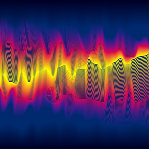 红外设备红外热浪背景带混合线条设计图片