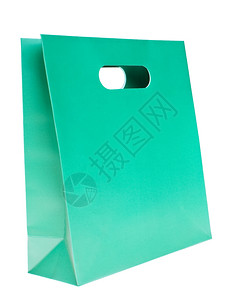 绿色购物袋图片