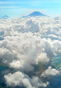 飞机外面的白云背景图片