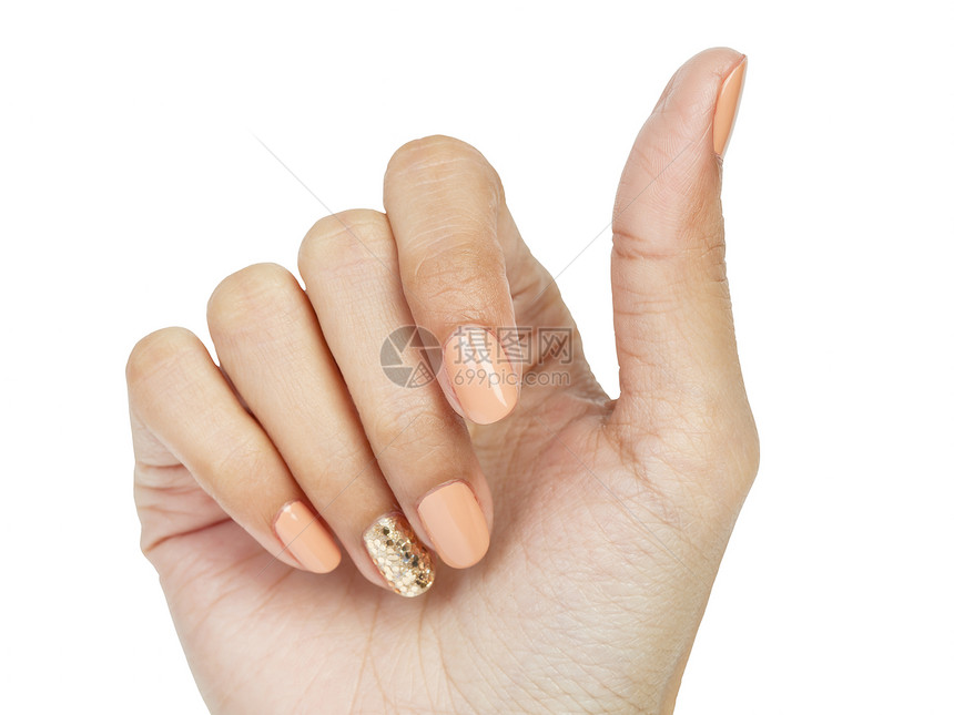 涂着指甲油修长的手指图片