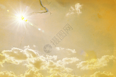 蓝天空云和太阳光背景图片