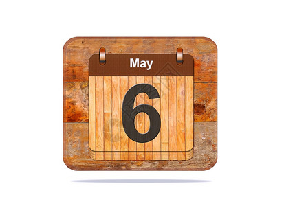 日历与5月6的期背景图片