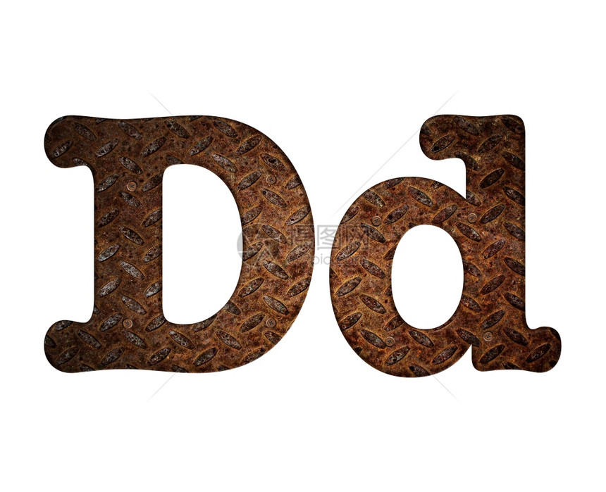 生锈金属用d字母表示图片