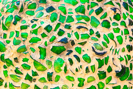 绿色玻璃质条地马赛克图案抽象背景高清图片