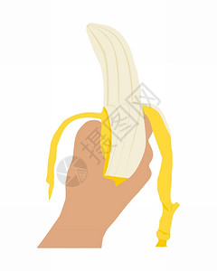 手与皮香蕉图片