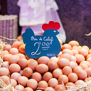 产蛋量菜市场中动物鸡产的蛋背景