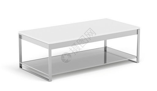 白色背景的现代咖啡桌背景图片