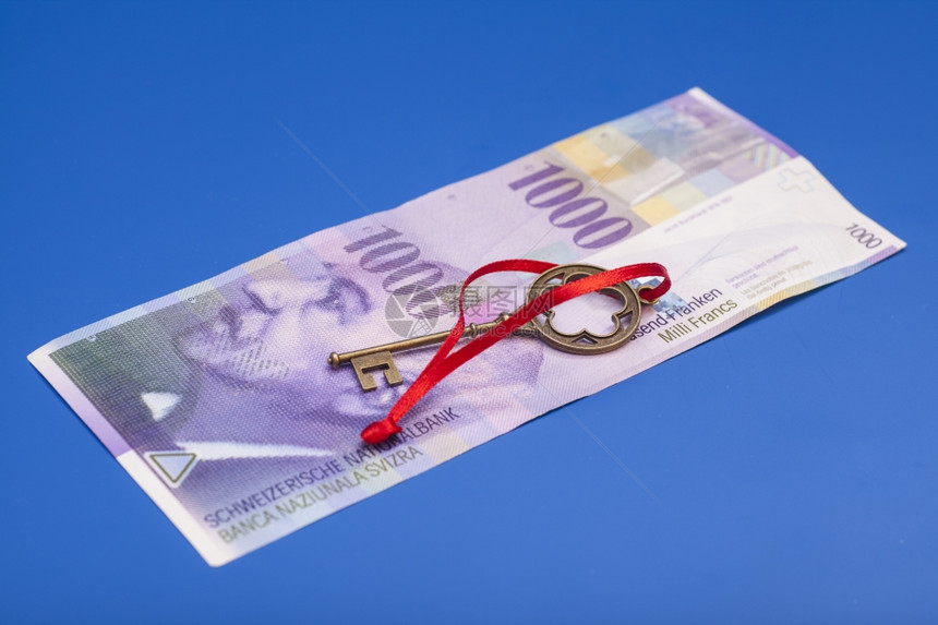 关键是成功的红弓在10法郎纸币上蓝色被隔绝图片