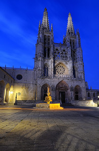 夜视大教堂在汉堡西班牙图片