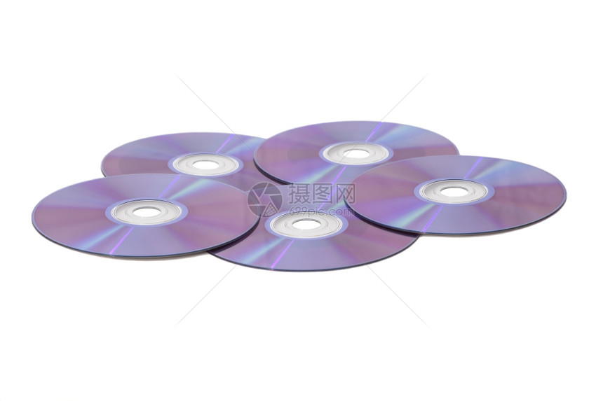 白色背景上cd的romsdv磁盘图片