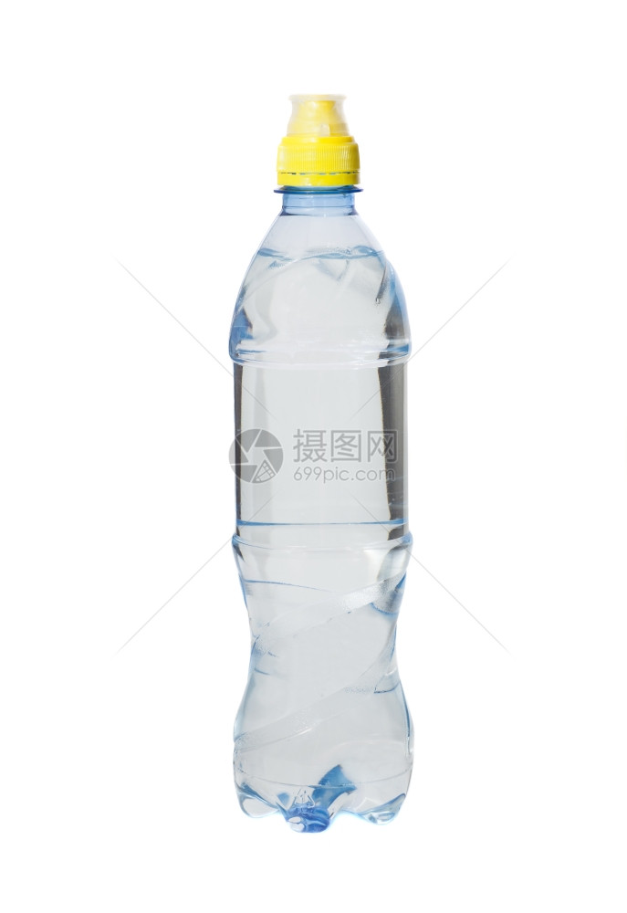 白色背景的水瓶分离图片