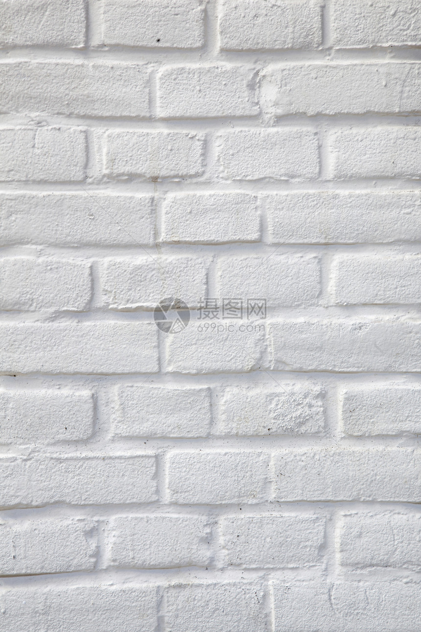 白漆砖墙的垂直部分图片