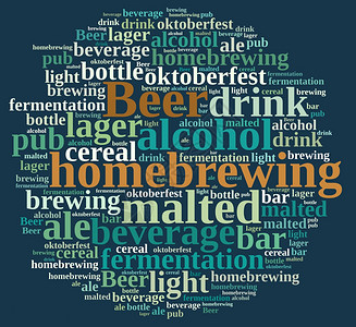 双十一主题字以家庭啤酒上的字云插图背景