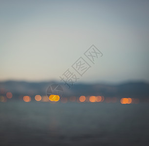 日落后脱重海岸线抽象照片图片