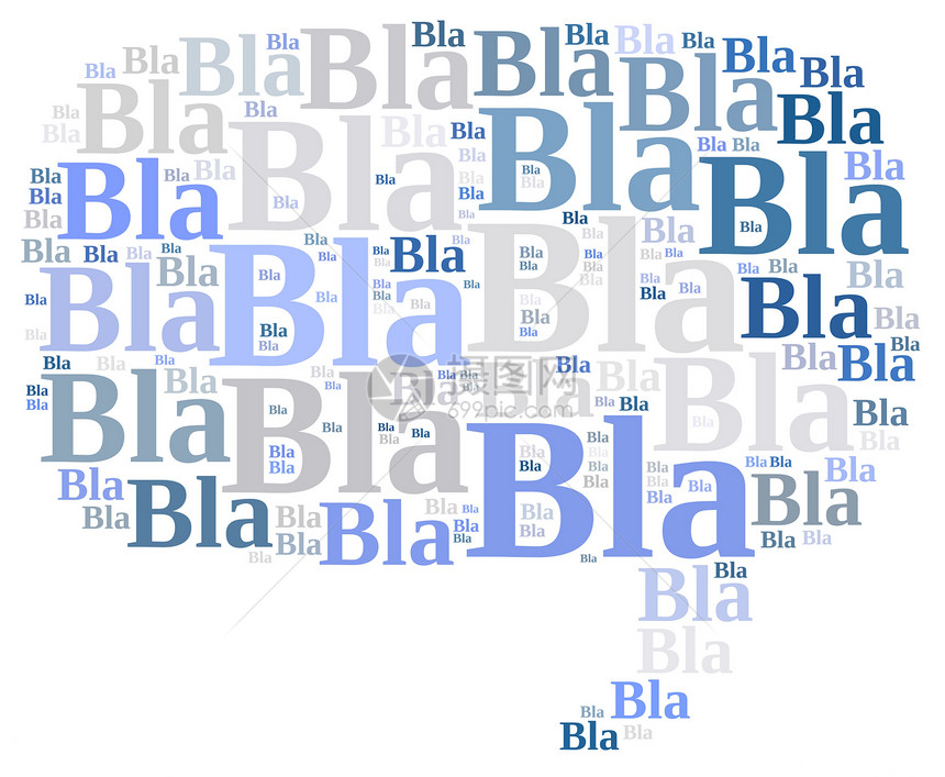 bla的文字云图片