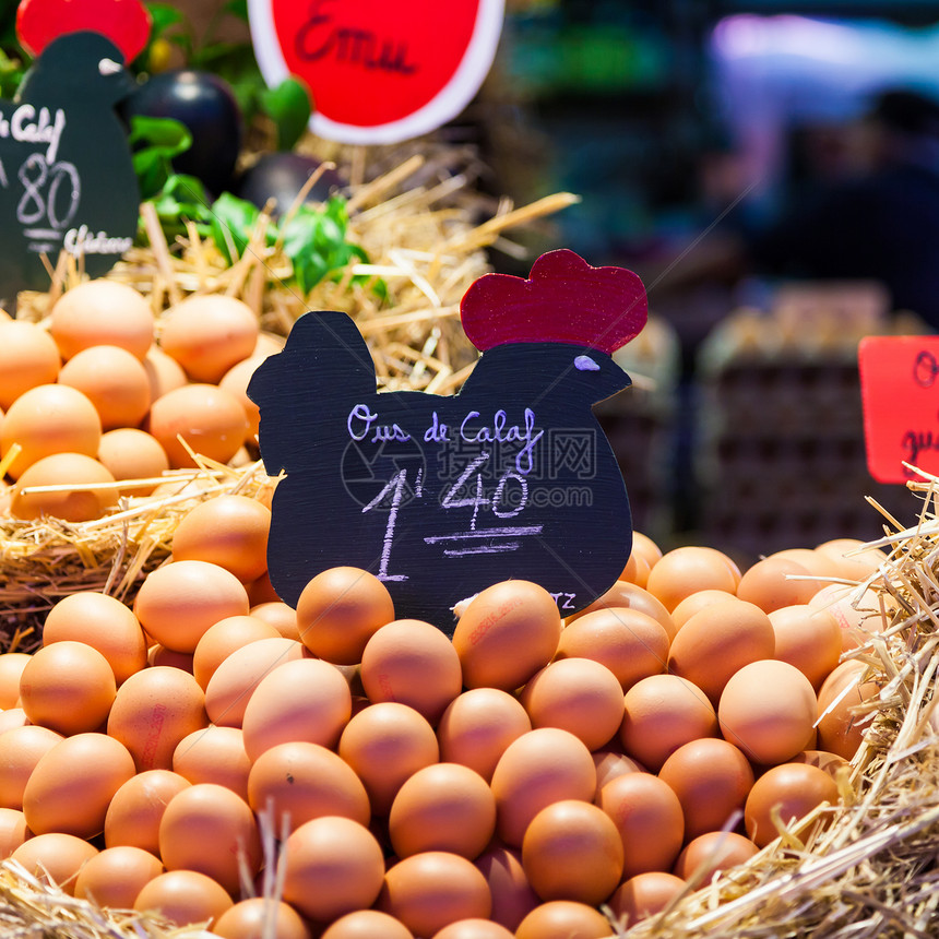 繁忙食品市场内地详细介绍鸡蛋组图片