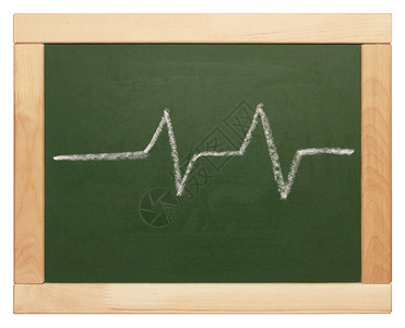 淘宝心跳波动图黑板上的心跳符号背景