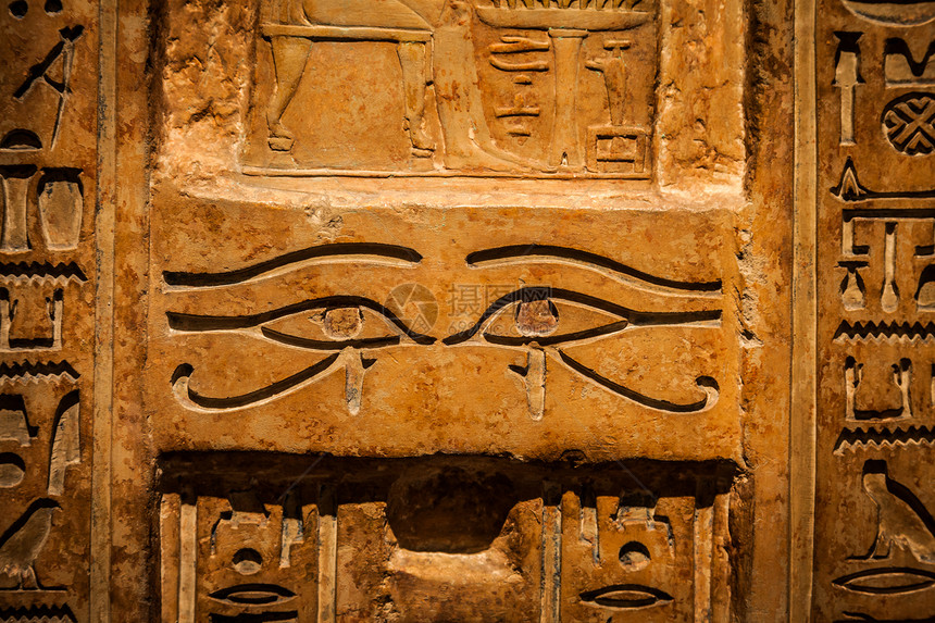 原埃及象形文字石灰岩的详细内容图片