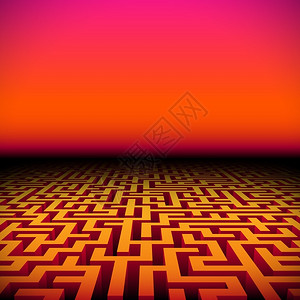 使用橙色迷宫环状的时空尼龙风景图片