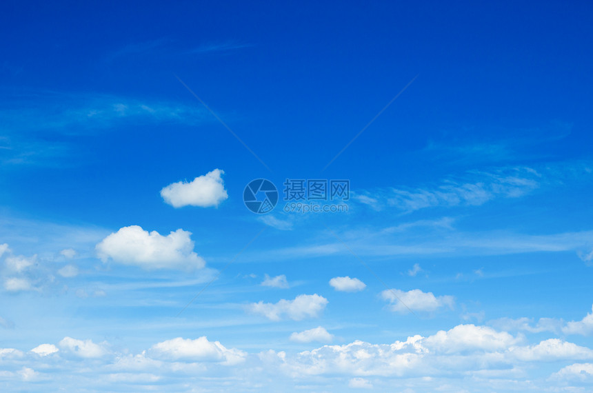 蓝天空背景有云图片