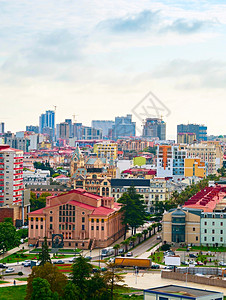 城市俯瞰图Batumi是黑海边的城市著名图里特目地Georgia背景