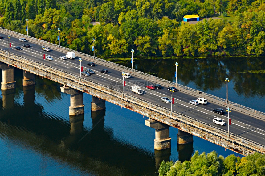 kievuraine的Paton桥顶视图图片