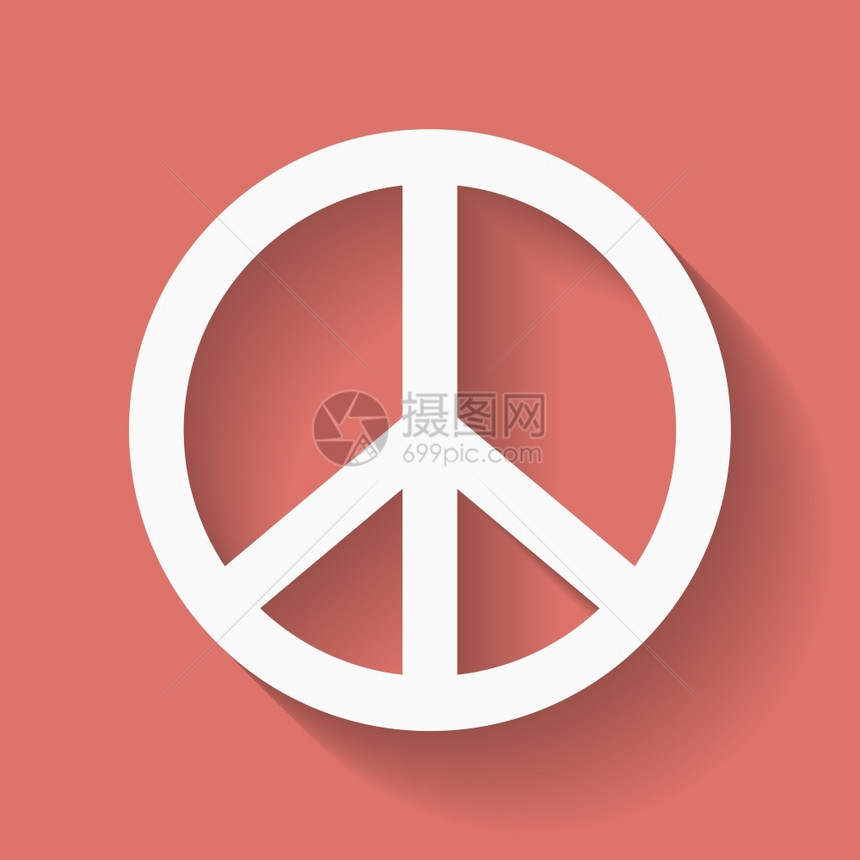 和平的嬉皮象征图片